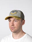 Бейсболка VON DUTCH арт. VD/1/CB/RETRO/13 (светло-серый / горчичный)